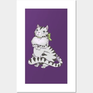 Francesca, The Fussy Fluffy Tabby Cat Posters and Art